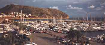 view of marina at Moraira on the Benidoom Alicante Coast