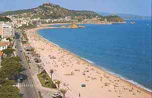 beach at Blanes near Barcelona